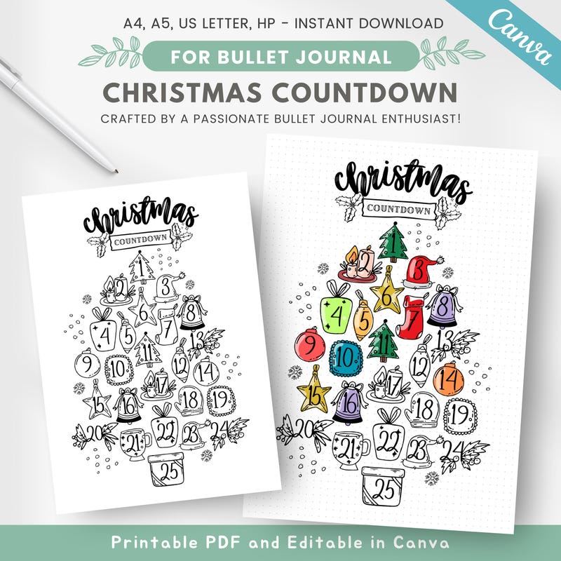 Christmas Countdown List - Etsy