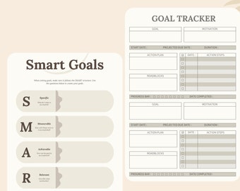 Printable Goals worksheet, Goal Setting, Goal Planner, Smart Goals, My Goal Planner, Printable goal worksheet