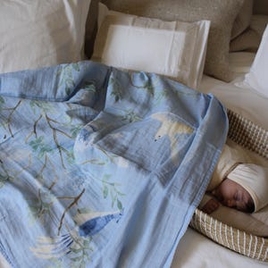 The Dove Muslin Blanket