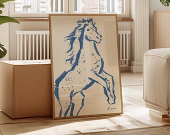 Abstraktes Portrait ""Pferd"", Portraitbild ""Pferd"""