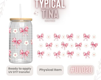 UV# 020 | UVDTF Cup wrap | Ready to apply | High Quality | Printed in house | Easy application | Transfer | Fits 15oz-17oz cups-mugs