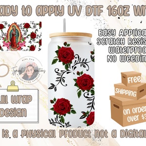 UVDTF Cup wrap | Ready to apply | High Quality | Printed in house | Easy application | Cup Transfer | Fits 16oz-17oz cups or mugs