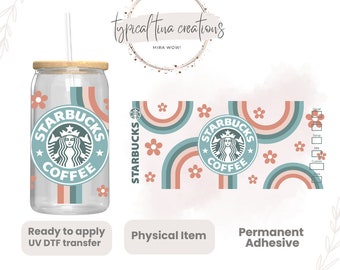 UVDTF Cup wrap | Ready to apply | High Quality | Printed in house | Easy application | Cup Transfer | Fits 16oz-17oz cups or mugs