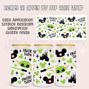 UVDTF Cup wrap | Ready to apply | High Quality | Printed in house | Easy application | Cup Transfer | Fits 16oz-17oz cups or mugs