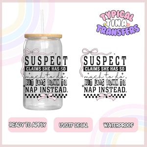 UVDTF Decal | Ready to apply | High Quality | Printed in house | Easy application | Cup Transfer | 4" decal