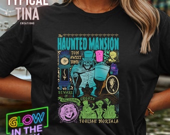 PreSale Ships week of 6/3 | haunted Mansion Halloween DTF | Adult Size | Ready to press | High Quality DTF | Cold peel | Glow in the dark