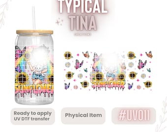 UV# 011 | UVDTF Cup wrap | Ready to apply | High Quality | Printed in house | Easy application | Transfer | Fits 15oz-17oz cups-mugs