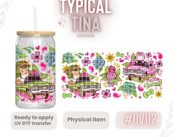 UV #112 | UVDTF Cup wrap | Ready to apply | High Quality | Printed in house | Easy application | Cup Transfer | Fits 16oz-17oz cups or mugs