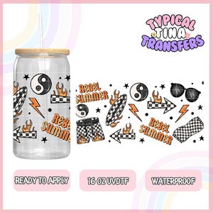 UV #7478 | UVDTF Cup wrap | Ready to apply | High Quality | Printed in house | Easy application | Cup Transfer