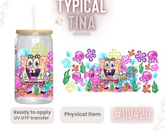 UV# 429 | UVDTF Cup wrap | Ready to apply | High Quality | Printed in house | Easy application | Transfer | Fits 16oz-17oz cups or mugs