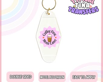 UVDTF Motel Keychain Decal | Ready to apply | High quality | Printed in house | UVDTF Transfers | Double Side Printed - set of 5 decals