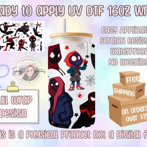UVDTF Cup wrap | Ready to apply | High Quality | Printed in house | Easy application | Cup Transfer | Fits 16oz-17oz cups or mugs