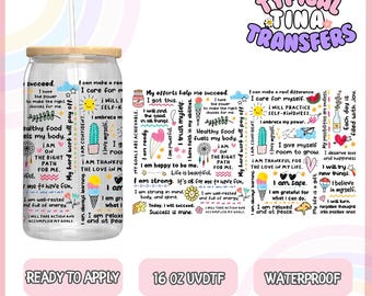 UV #5043 | UVDTF Cup wrap | Ready to apply | High Quality | Printed in house | Easy application | Cup Transfer | Fits 16oz-17oz cups or mugs