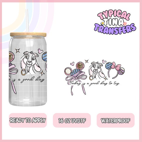 UV 9668 | UVDTF Cup Wrap | Ready to Apply | High Quality | Printed