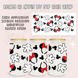 UVDTF Cup wrap | Ready to apply | High Quality | Printed in house | Easy application | Cup Transfer | Fits 16oz-17oz cups or mugs