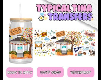 UV #3038 | UVDTF Cup wrap | Ready to apply | High Quality | Printed in house | Easy application | Cup Transfer | Fits 16oz-17oz cups or mugs