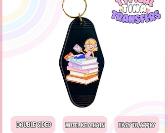 UVDTF Motel Keychain Decal | Ready to apply | High quality | Printed in house | UVDTF Transfers | Double Side Printed - set of 5 decals