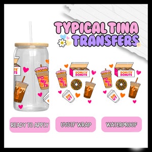 UV# 1496 | UVDTF Cup wrap | Ready to apply | High Quality | Printed in house | Easy application | Transfer | Fits 16oz-17oz cups or mugs