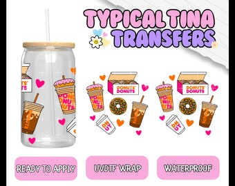 UV# 1496 | UVDTF Cup wrap | Ready to apply | High Quality | Printed in house | Easy application | Transfer | Fits 16oz-17oz cups or mugs