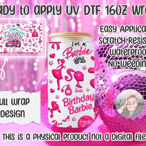 Barbie Ready to Apply Cup Wrap Etsy