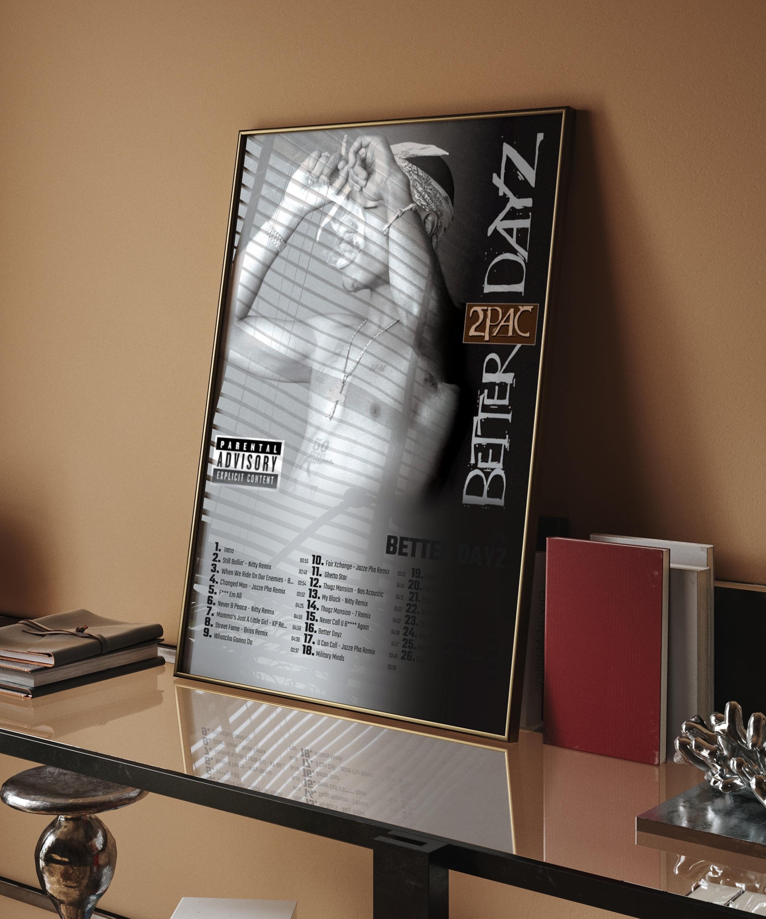 2pac Better Dayz Album Cover Poster for Home Wall Art Etsy Australia