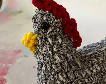 Crocheted Chicken Plushie