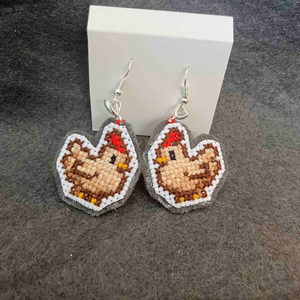 Stardew Valley Chicken Earrings