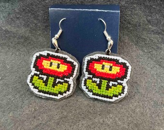 Mario Fire Flower Earrings