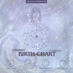 Leitura completa de astrologia do mapa de nascimento com mais de 30 páginas | Tempo de resposta de 4 dias | Astromapa | Mapa Natal | Leitura Psíquica | Leitura Astrológica