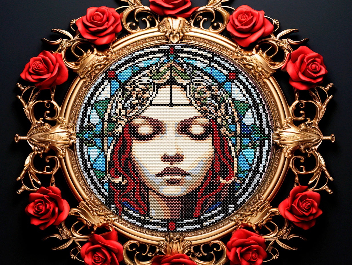 Gothic Modern Counted Cross Stitch Pattern PDF Instant Etsy