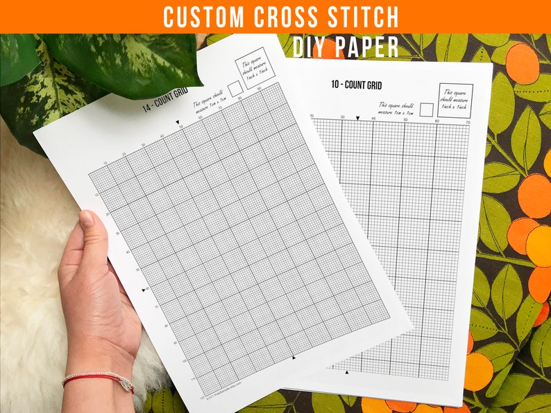 PRINTABLE Cross Stitch Graph Paper Bundle PDF 3 SIZES: Count - Etsy ...