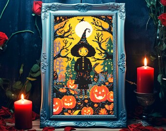SAL Stitch Along 2023 Hallowe en Stitch - ALL BOARDS - Read the listing description! Xstitch Cross stitch Autumn Stitchalong Stitch-A-Long