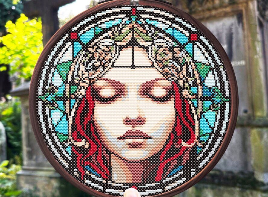 Gothic Modern Counted Cross Stitch Pattern PDF Instant Etsy