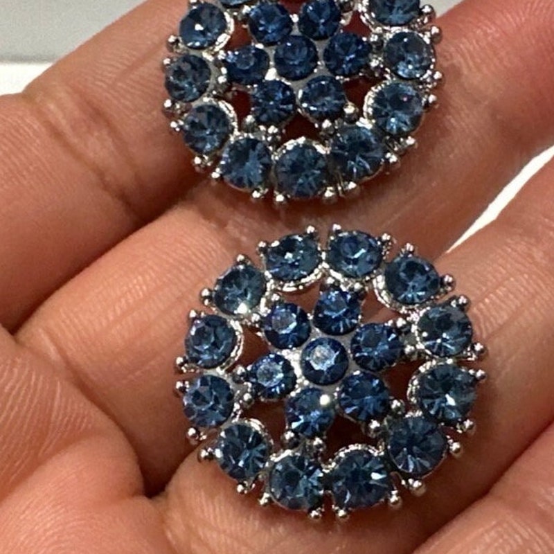 Blue Button Dress Fancy - Etsy UK