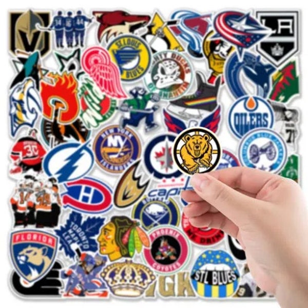 NHL Sticker Decal Via Pack 50PCS