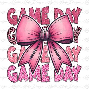 Pink Coquette Football png, Football Bow png, Football mom png, Football png, Game Day Png, Fall Football png, Football Season Png, Sports