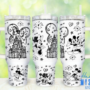 Cartoon Characters 40oz Tumbler Png, Movies Characters Tumbler 40oz Png, Cartoon Magical 40 oz Tumbler Wrap, 40 oz Tumbler Png Sublimation