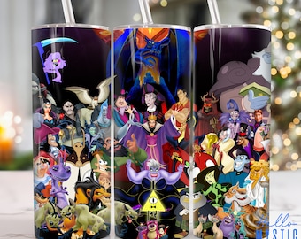 Cartoon Characters 20oz Tumbler Png, Movies Characters Tumbler 20oz Png, Cartoon 20 oz Tumbler Wrap, Movies 20 oz Skinny Tumbler Png