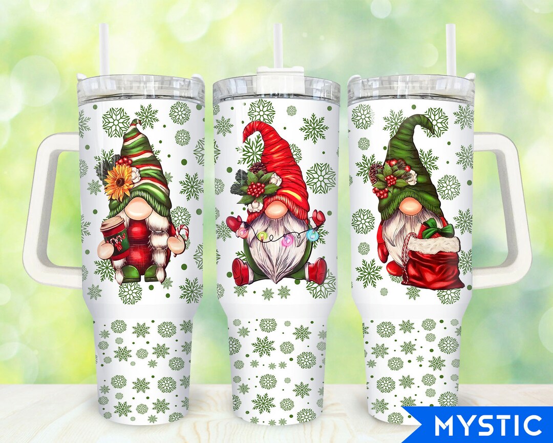 Christmas Gnome 40oz Tumbler Png, Merry Christmas Tumbler 40oz Png ...