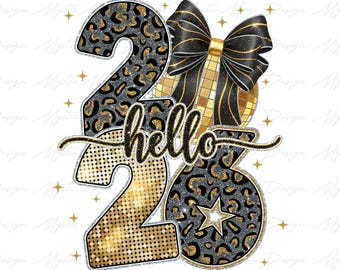 Happy New Year 2026 Png, Retro New Years Png, Brushstroke New Year Png, Disco Ball Png, Coquette New Year Png, New Year 2026 Png, New Years