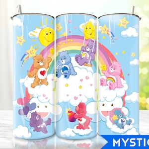 Cartoon Characters 20oz Tumbler Png, Cartoon Bears Tumbler 20oz Png, Cartoon 20 oz Tumbler Wrap, Movie Characters 20 oz Skinny Tumbler Png
