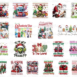 Pack 50 Weihnachten Png, Weihnachtsfiguren Png, Frohe Weihnachten Png, Lustige Weihnachten Png, Retro Weihnachten Png, Trendige Weihnachten Png