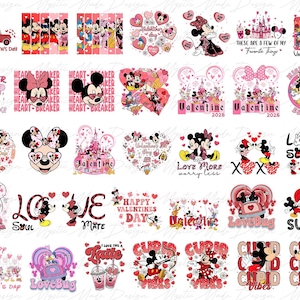 Pack 35 Designs Valentine Cartoon Png, Valentine's Day Love png, Love Valentine png, Valentine's Day png, Valentine png, Pink Valentine Png