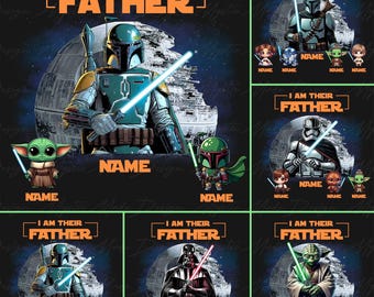 Personalized I am your father Png, Hero Dad Png, Super Dad Png, Fathers Day Png, Father Hand Png, Father and Son Png, Best Dad in the Galaxy