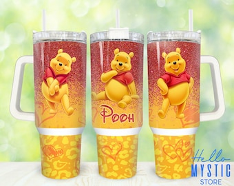 Cartoon Characters 40oz Tumbler Png, Movies Characters Tumbler 40oz Png, Cartoon 40 oz Tumbler Wrap, Bear 40 oz Tumbler Png Sublimation