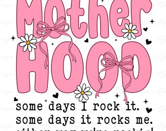 Motherhood Coquette Bow Png, Motherhood png, Funny Mom Png, Retro Mama png, Mama shirt png, Mothers Day Png, Mom Life Png, Mothers Day Gift