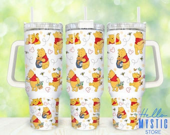 Cartoon Characters 40oz Tumbler Png, Movies Characters Tumbler 40oz Png, Cartoon 40 oz Tumbler Wrap, Bear 40 oz Tumbler Png Sublimation