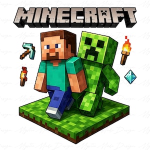 Game Movie Png, Game Character Png, Gaming Design Png, Block Character Png, Gaming Shirt for Boy Png, Funny Gamer Png, Video Game Png