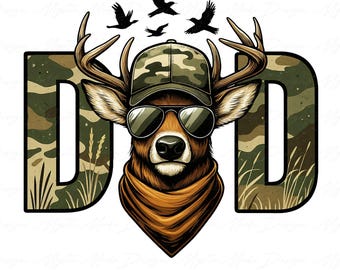 Retro Hunter Dad Png, Deer Hunting Png, Camouflage Hunting Png, Best Buckin Dad Ever Png, Deer Dad Png, Fathers Day Gift, Fathers Day Png