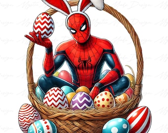 Happy Easter Day Png, Superhero Easter png, Easter Cartoon Png, Easter Superhero Png, Trendy Easter Png, Easter day Png, Easter bunny Png